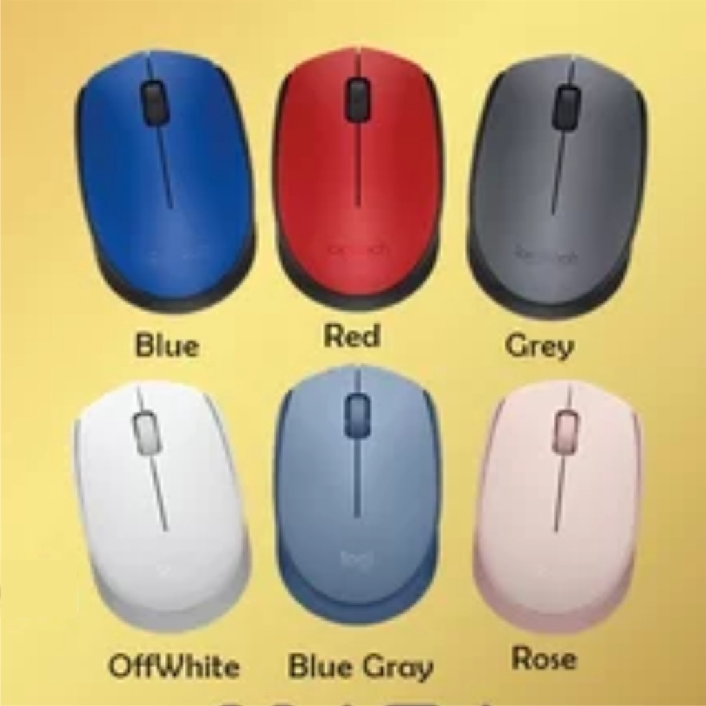 Logitech M171 Mouse Wireless Warna Original Garansi Resmi Tanpa Kabel