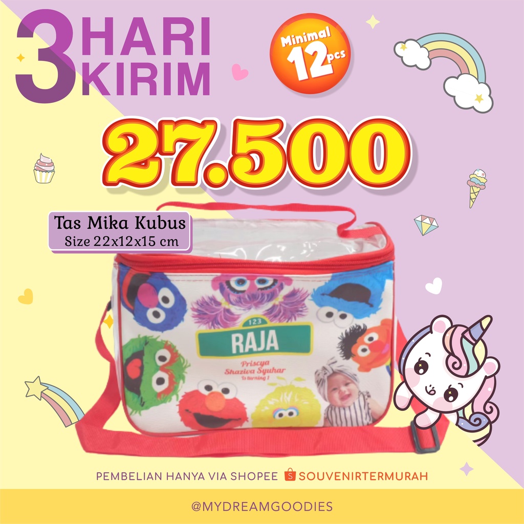 TAS MIKA KUBUS / TAS SOUVENIR ULTAH / SOUVENIR ULTAH