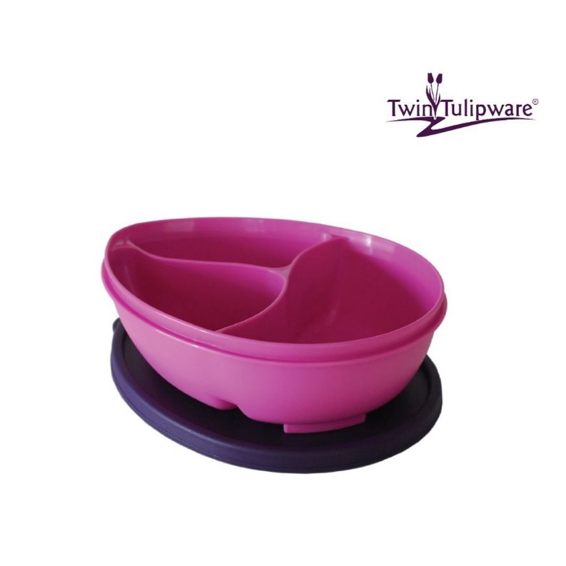 oval lunch box Tulipware.