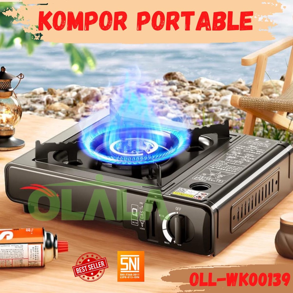 KOMPOR 1 TUNGKU KOMPOR GAS PORTABLE 2IN1 TUNGKU GAS OLL-WK00139