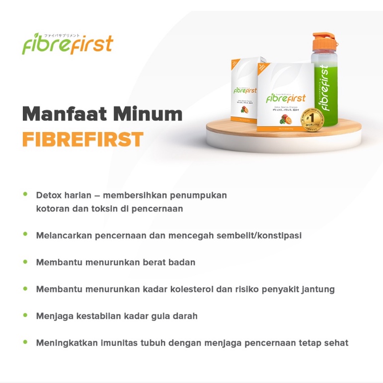 FibreFirst isi 7 sachet  ATAU 15 Sachet / Minuman Diet / Diet &amp; Detox / Minuman Serat / Fibre first daily 1 sachet