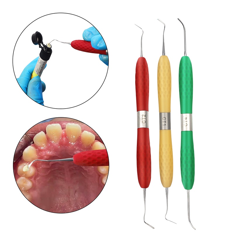 Winsdor Restoratif Restorative Kit 7pcs/Set Ct Titanium Anti Lengket Non Sticky Restorative Resin Komposite Filling Instrument Set