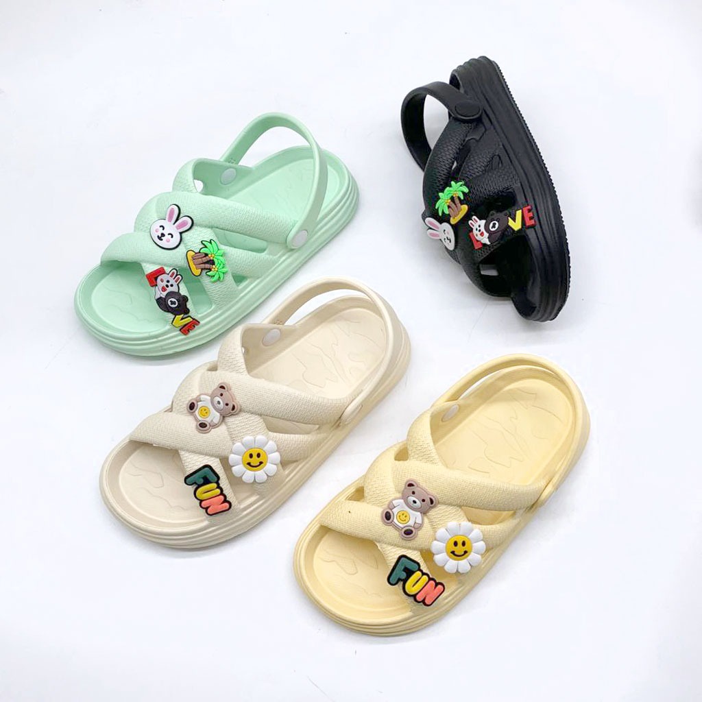 Sandal Selop Wanita Untuk Anak Dan Dewasa Bahan Karet Korean Style Trendy Uk.30-40