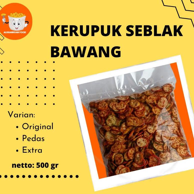 

X30 KERUPUK SEBLAK (BAWANG) bantet termurah 500gr PENJUALAN TERBANYAK ぇ