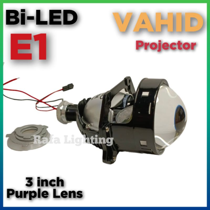 Bi-LED E1 Projector 3 inch Purple Lens Satuan Vahid