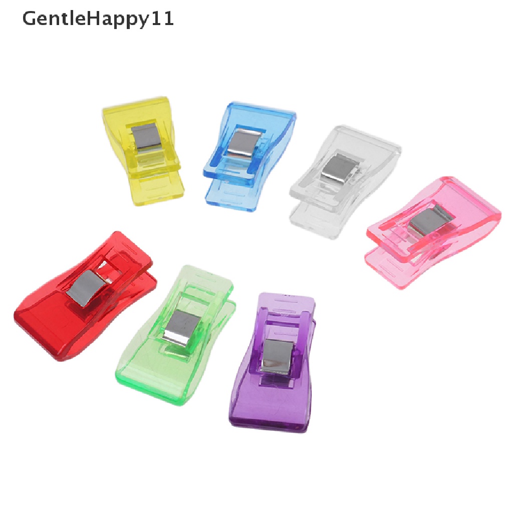 Gentlehappy 10Pcs Tape Bias Maker Job Foot Case Perlengkapan Plastik Klip Hemming Alat Jahit id