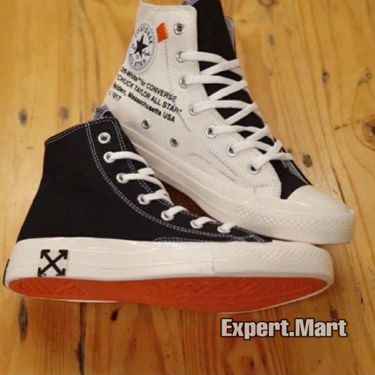 ♬ Sepatu CONVERSE 70s X OFF-WHITE BLACK CREAM PREMIUM VIETNAM ➦