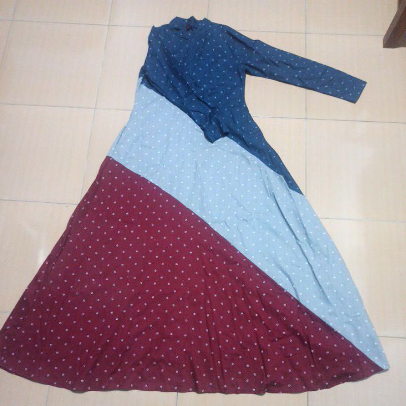 gamis katun tebal