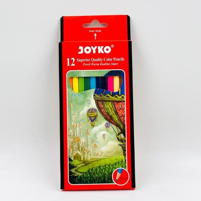 

R81 Pensil Gambar Warna Color Pencil Joyko 12 Warna Color Panjang CP-100 CP 100 PROMO MURAH ㅄ