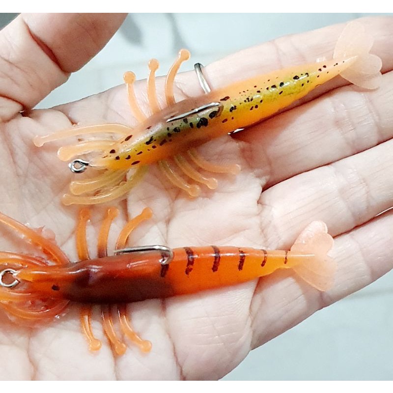 TORNADO SOFT SHRIMP LURE 90 MM 80 MM GLOW IN THE DARK