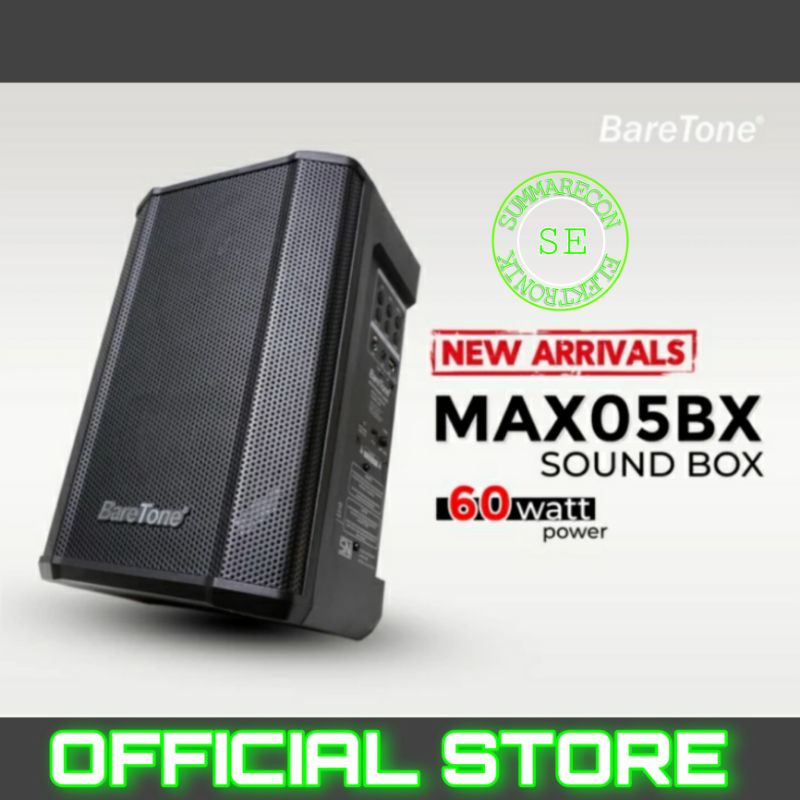 speaker portable baratone max05bx speaker karaoke 5 inch