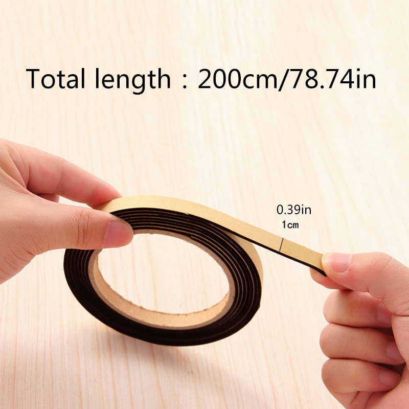 Tape Strip Segel Celah Jendela / Pintu Bahan Karet Kedap Suara Anti Debu Panjang 2m