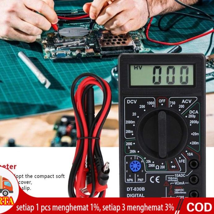 ✿ Multitester Avometer avo digital buzzer DT830B DT830G ➣