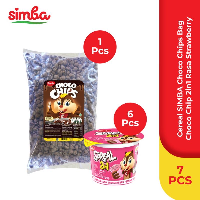 1 simba chocochips 950 gram + 6 sereal 2in1 22gram