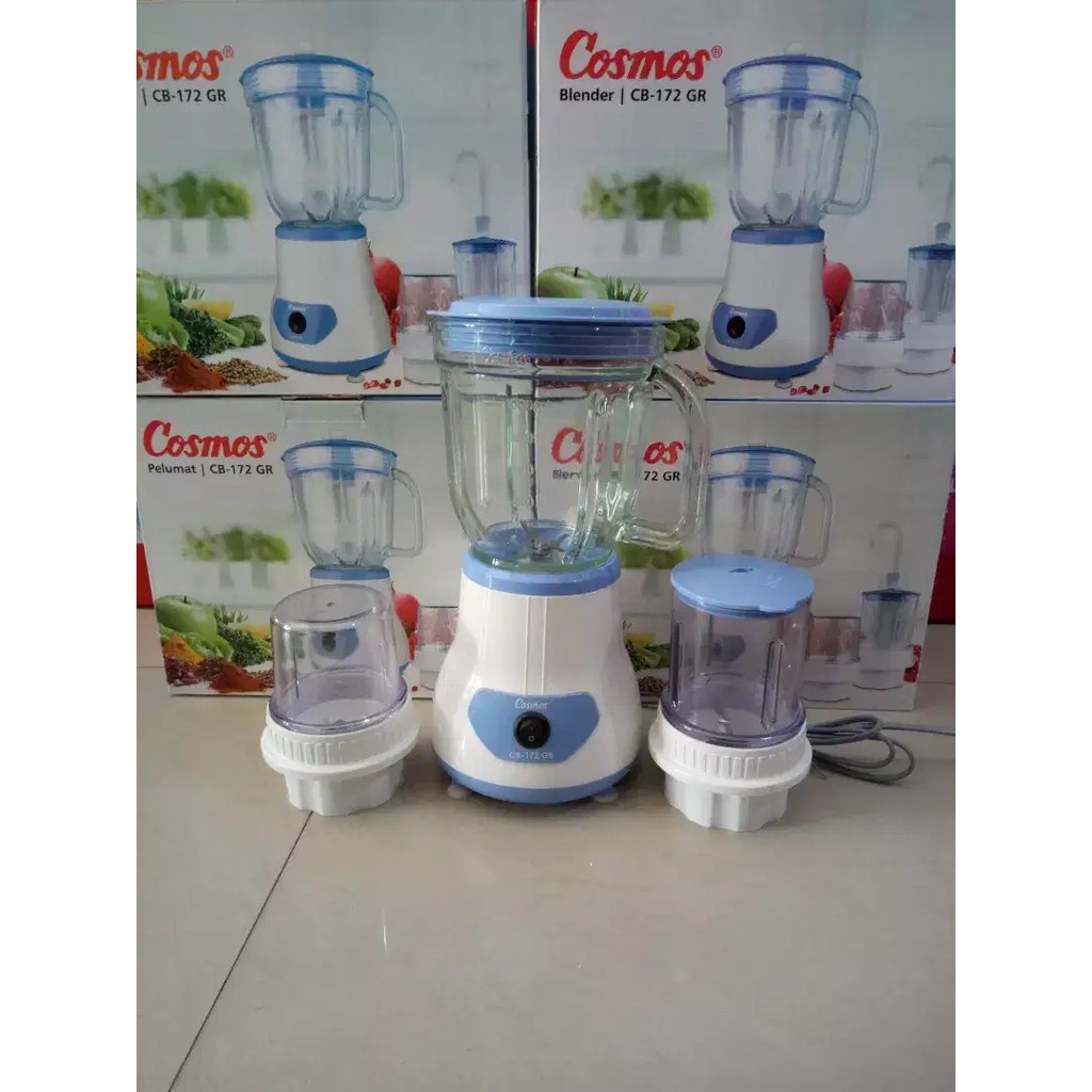 COSMOS BLENDER KACA 2in1 GELAS CB 171 172 G 171G KAPASITAS 1 LITER PEMECAH ES BATU GARANSI RESMI