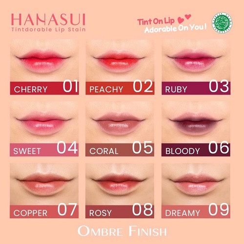 HANASUI TINTDORABLE LIP SATIN /HANASUI LIPTINT ON LIP/HANASUI/Liptint