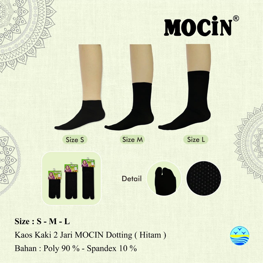 Kaos Kaki Wanita MOCIN NYLON 2JR SPD 1 DOT Muslimah / Pakaian Muslim / Kebutuhan Perempuan - sckmenwear GROSIR