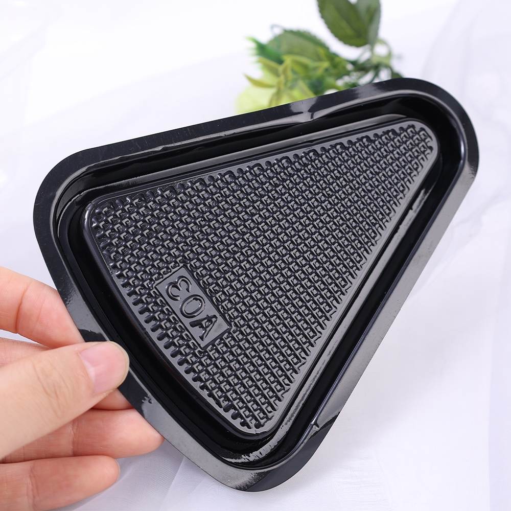 [Harga Grosir] Perlengkapan Penyimpanan Makanan Home Bakery Portable Dessert Packing Box 8inci Kotak Kue Segitiga Bening Sealed Cheese Bread Container