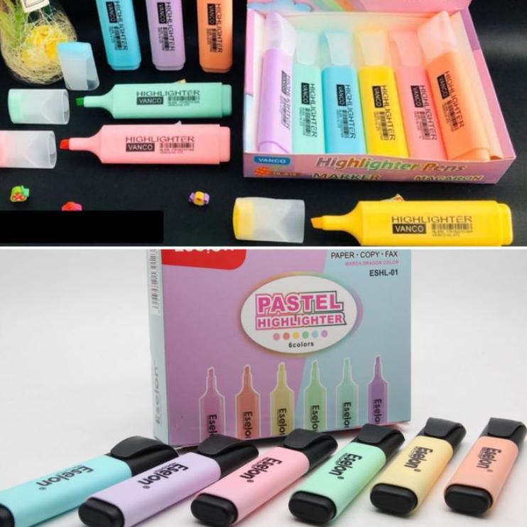 

Best Quality 12 PCS/ 1 LUSIN Stabilo / Stabilo pastel / Highlighter / Stabilo Eselon ESHL-01/ Vanco 515