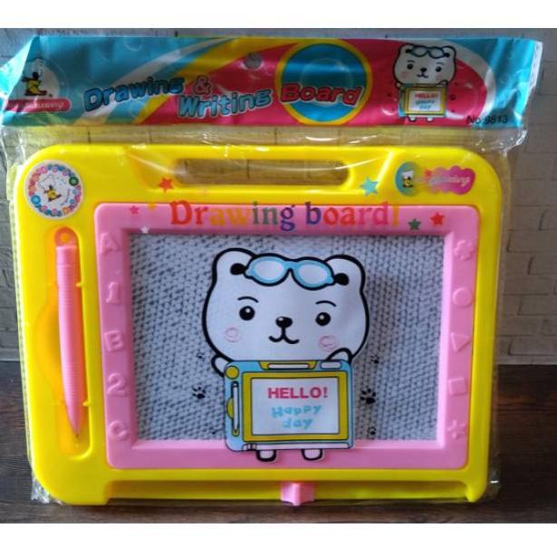 

P32 21x17 cm Drawing & Writing Board Magnet/ Papan Tulis Magnet/ Mainan Anak Magic Board CUCI GUDANG ベ