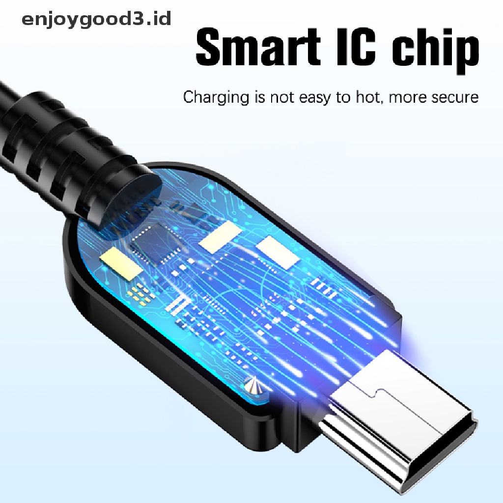 [Rready Stock] 1Pcs Kabel USB Mini USB To USB Fast Data Charger Cable Untuk MP3 MP4 Player Mobil DVR GPS Kamera Digital HDD Mini USB Extension Head Charging Wire V3 Kabel Data (ID