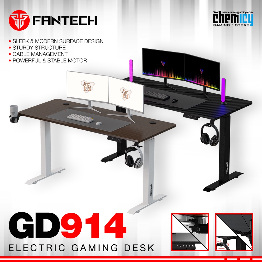 Fantech GD914  GD-914 Electric Gaming Desk Meja Komputer