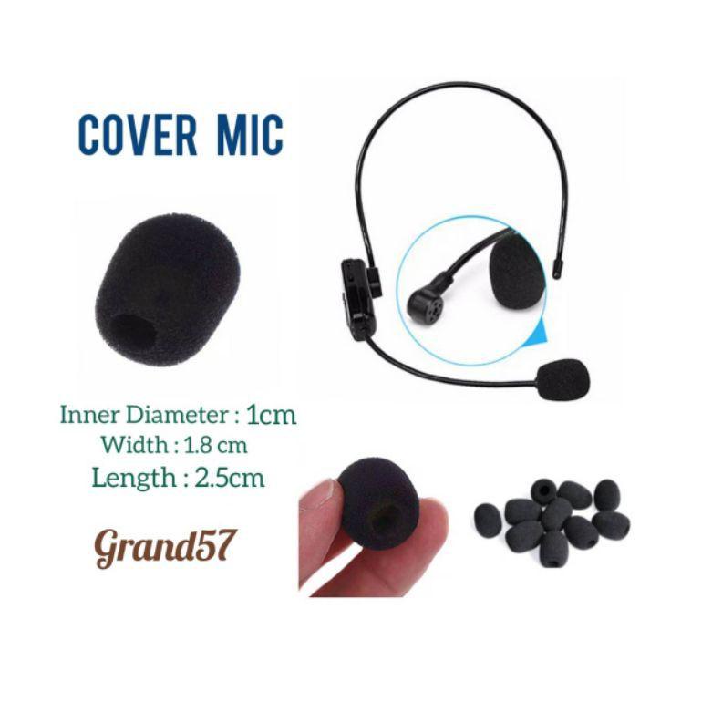 J87 busa spon mic mini kecil windscreen microphone headset clip on foam mic ccover BEST SELLER ㄺ