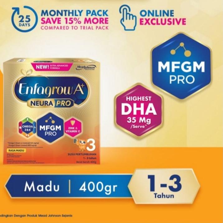 

♙ Enfagrow A+ 3 Susu Formula 400gr ✈