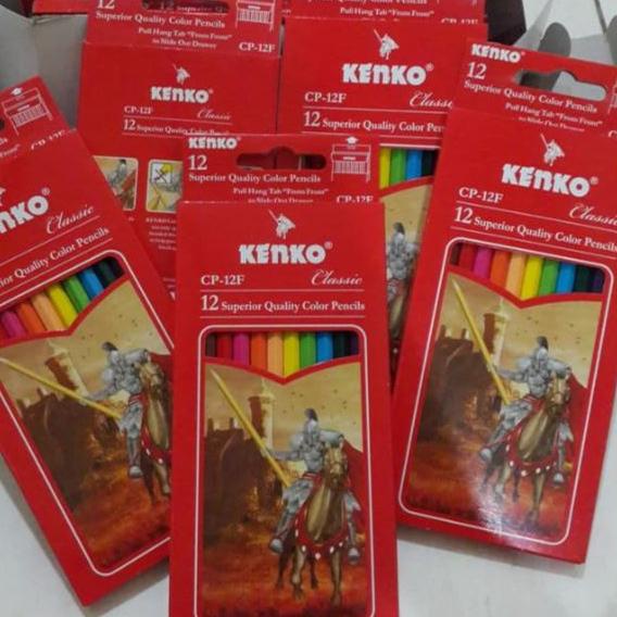 

TrxQq7Q1 Pensil Warna Kenko 12 Warna Panjang