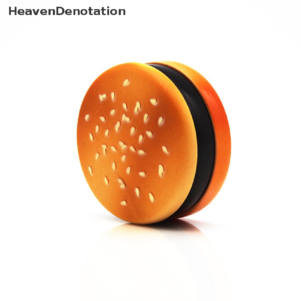 [HeavenDenotation] 1Pc Burger Shape 3 Layers Herb Grinder Diameter 55mm Herbal Crusher HDV