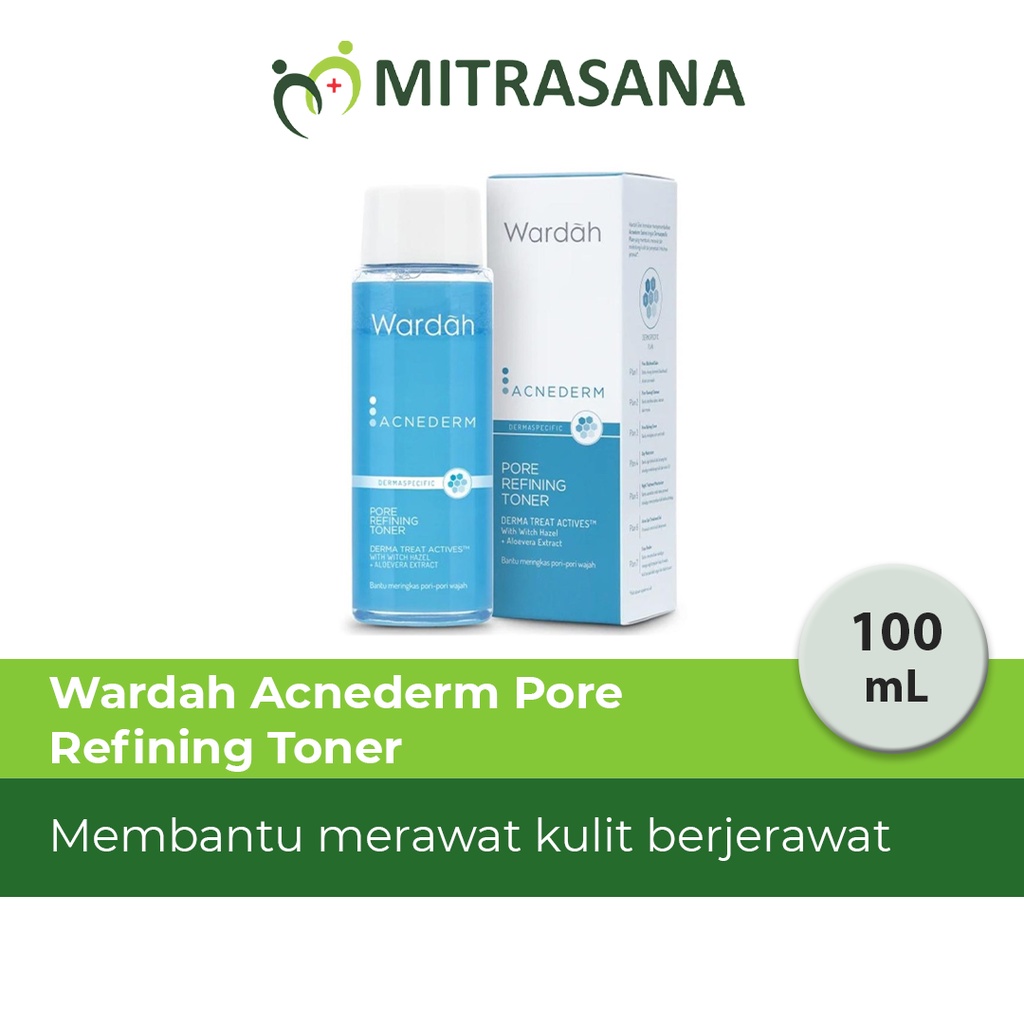 Wardah Acnederm Pore Refining Toner 100 ml - Dengan Witch Hazel Extract