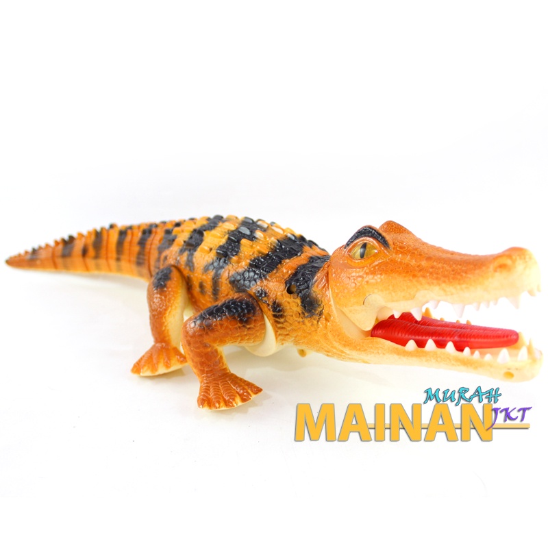 MAINANKEI MAINAN ANAK MURAH CROCODILE 3D MOTION NOSY6-225 MAINAN ANAK ANIMAL WORD CROCODILE BUAYA DENGAN EYES LIGHT UP