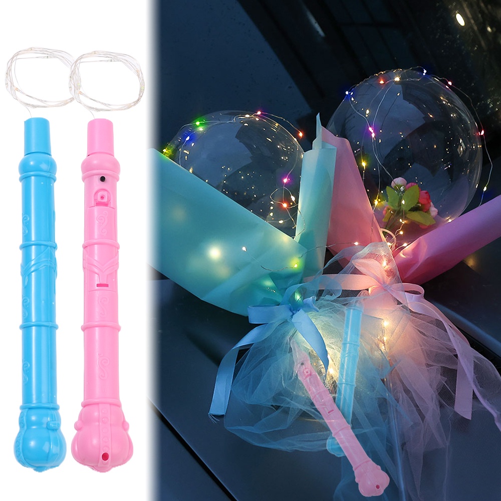 10 Lamp Light Handle Lamp [Random Color] / Battery Powered Fairy Lamp with 3 Lighting Modes / Children's Luminous Toys / Bobo Ball Decoration Luminous Lamp String