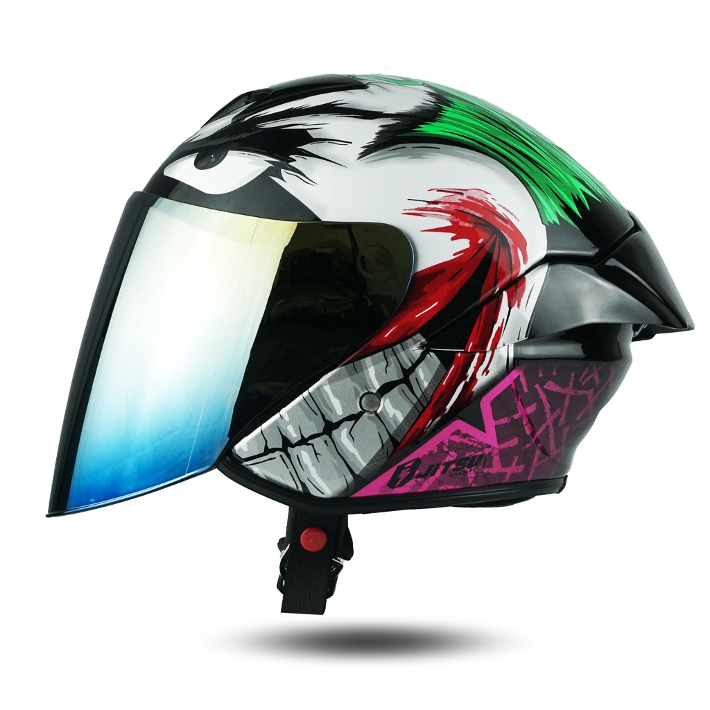 HELM JITSU JS1 SERIES KARAKTER SERIES KACA GOLD SNI