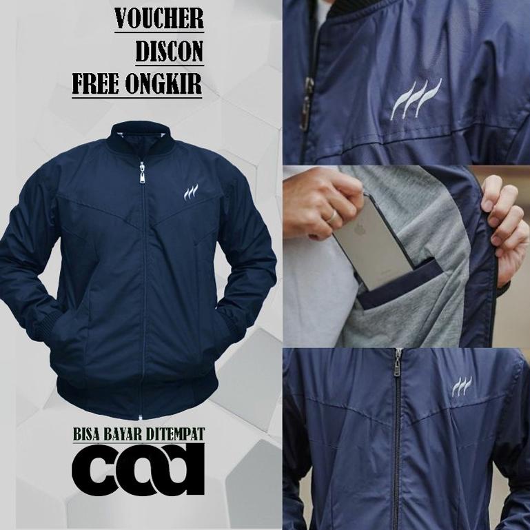 New Stock Jaket Parasut Pria Orinal Jaket Pria Keren / Jaket Pria Jumbo Ukuran L - XXXL Berkualitas