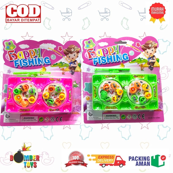 MAINAN ANAK FISHING GAME PANCINGAN MAGNET 2 KOLAM NON BATERAI PANCING