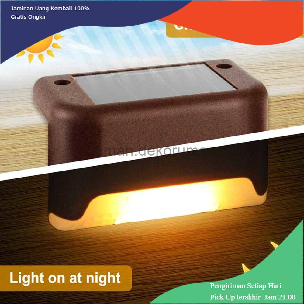 TD - LMP TaffLED Lampu Taman Hias Deck Light Solar Waterproof Warm White 8 PCS - L20