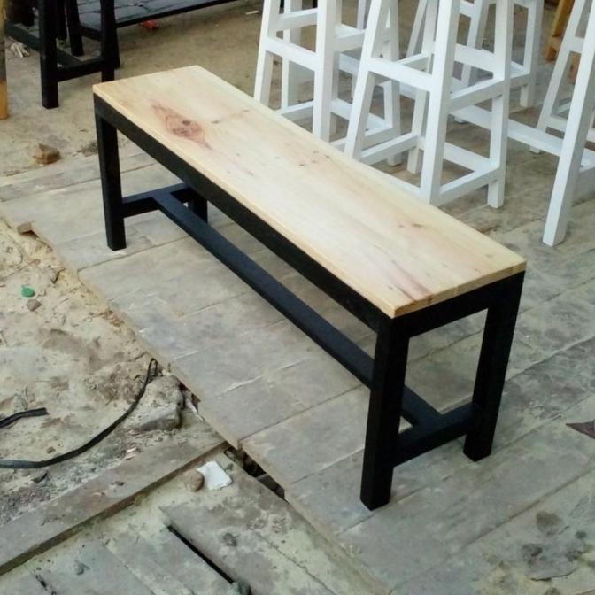 Kursi Panjang Kayu Jati Belanda / Kursi Cafe Jati Belanda / Bangku Kaf