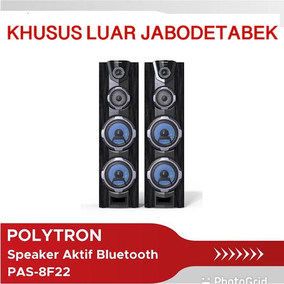 POLYTRON SPEAKER AUDIO PAS 8F22 PAS8FF22 USB BLUETOOTH SUPER BASS KHUSUS LUAR JABODETABEK