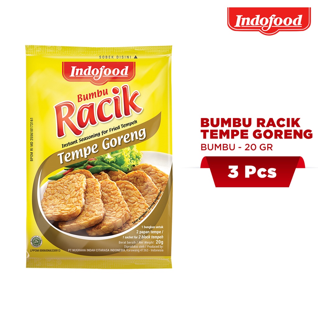 

Bumbu Racik Tempe Goreng 20g - 3 pcs