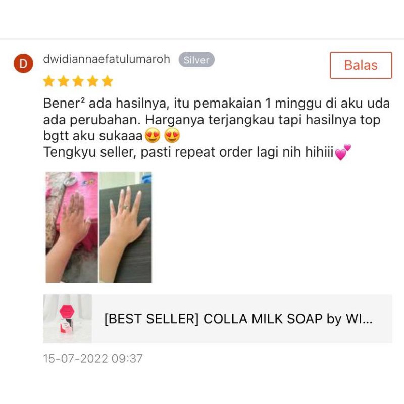 (Ready Stok) Colla Milk Soap by Witmooi | Sabun Pemutih Badan Perontok Daki | Whitening Body Soap