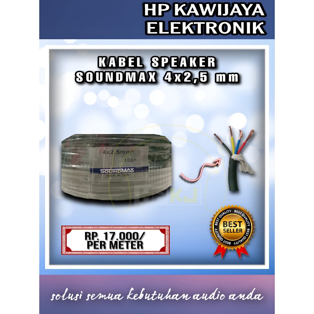 KABEL SPEAKER SOUNDMAX 4 X 2.5 KABEL SOUNDMAX 4X2.5