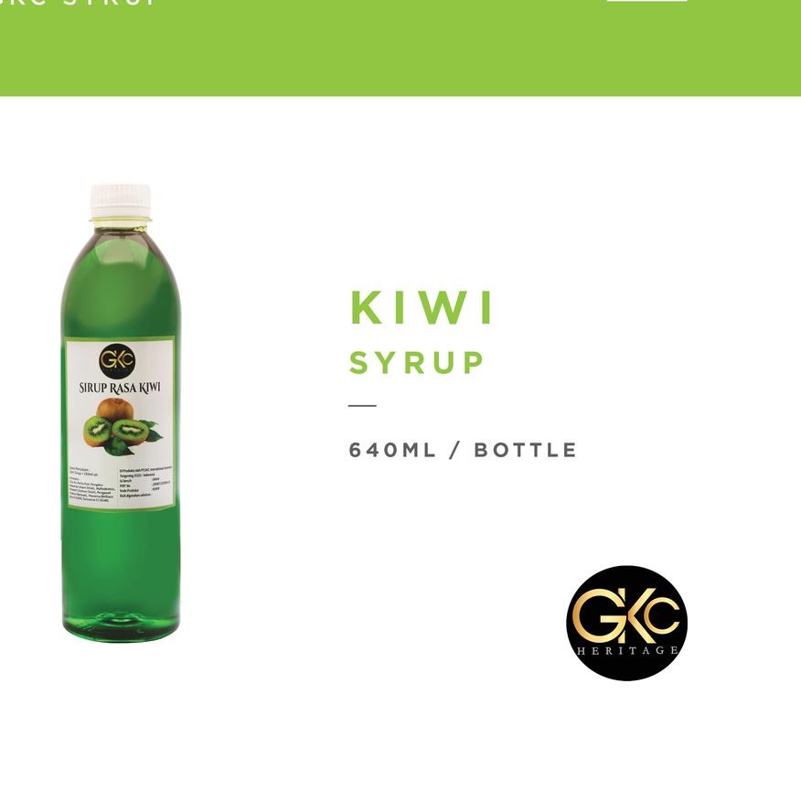 

☻ Sirup Kiwi / Kiwi Syrup Minuman GKC Heritage 640 ml (Import Quality) ☺