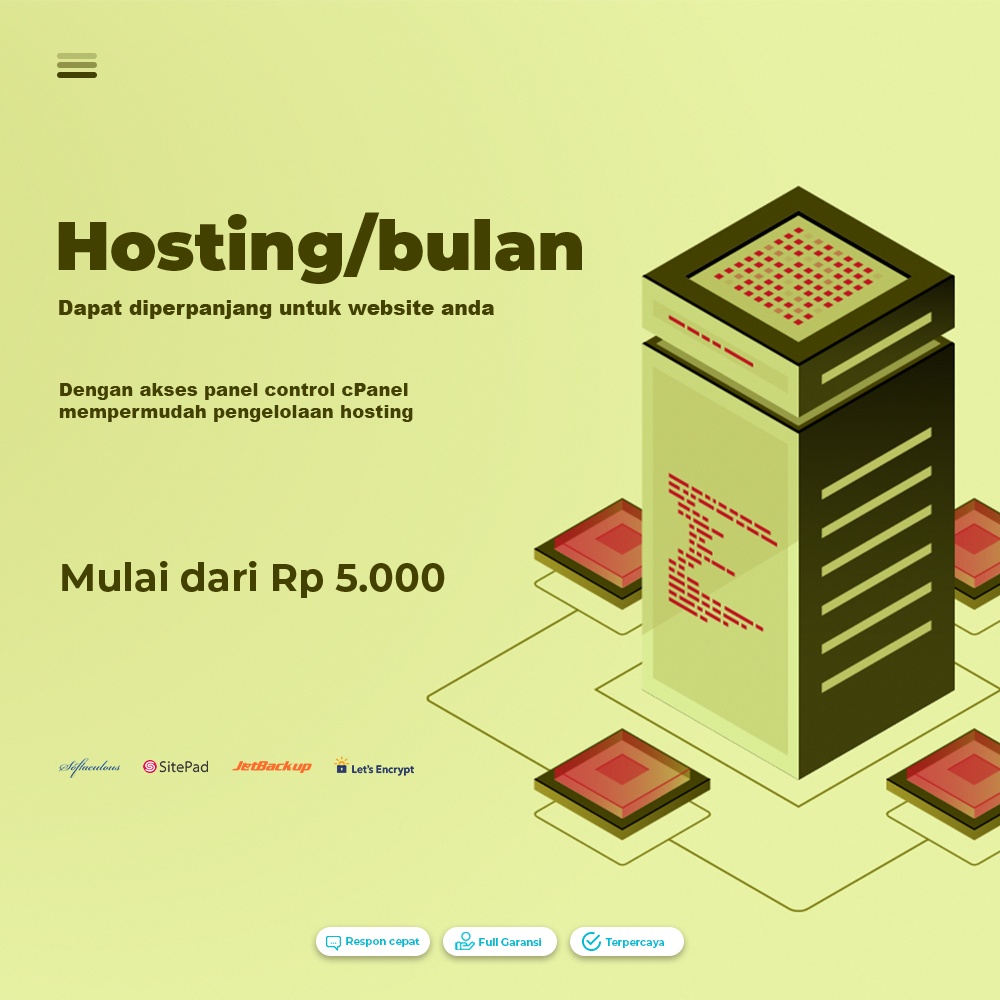 Paket Hosting/bulan [DAPAT DIPERPANJANG]