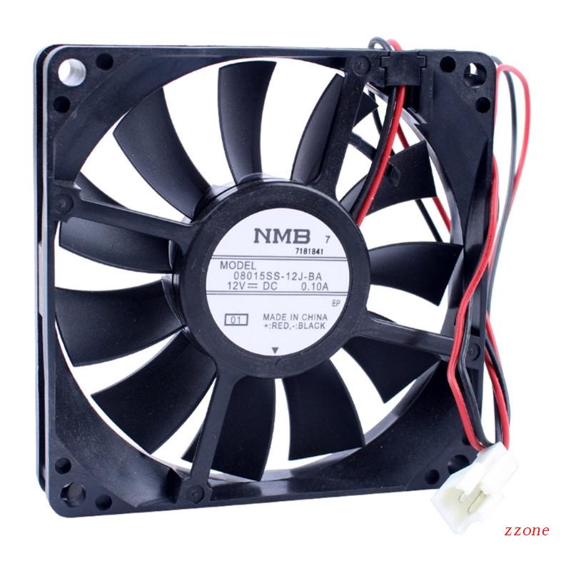 Zzz Ultra-Slim 12V 0.10A Cooling Fan 08015SS-12J-BA Kulkas Cooling Fan Radiators8015 12V 0.10A 8cmx8cm Pendingin Fa