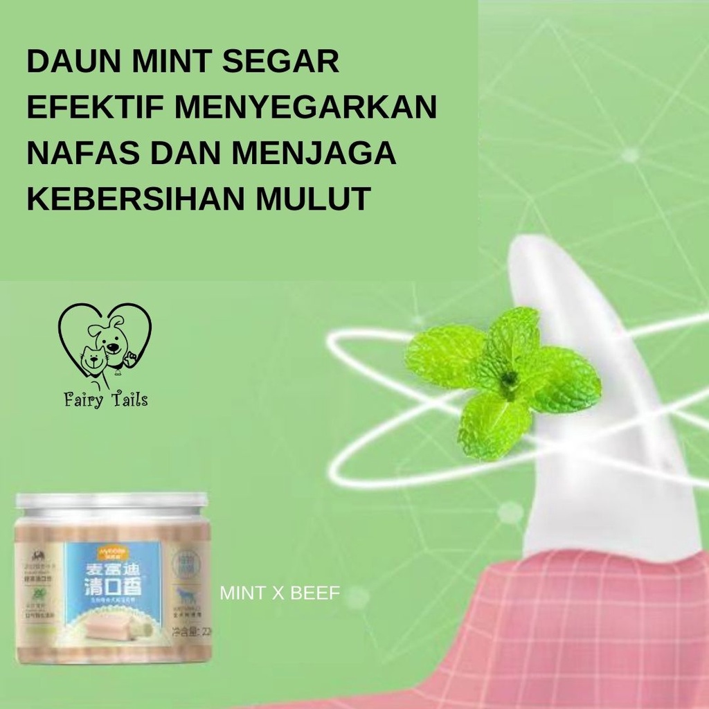 Dental Stick Chewing Gum Anti Bakteri Snack Kunyah Sehat Pembersih Gigi Untuk Anjing Anabul Mint Chamomile Lemon / Chew Stick Antibacterial Series Cleaning Teeth Healthy Treat for Dog