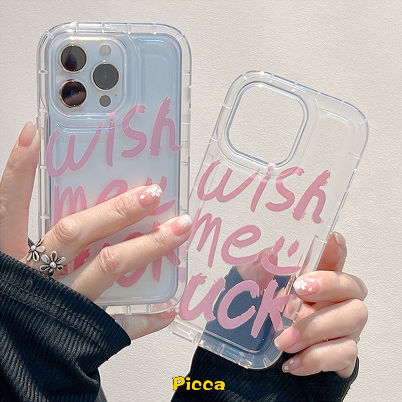 Smiley Pasangan Casing Ponsel Bening Untuk Realme C35 C33 C12 C11 C15 C21Y C20A C25 C25Y C25s Realme 5 6i 5i 5s C20 C3 C1 C2 Huruf Alfabet Sederhana Lembut TPU Shockproof Airbag Case