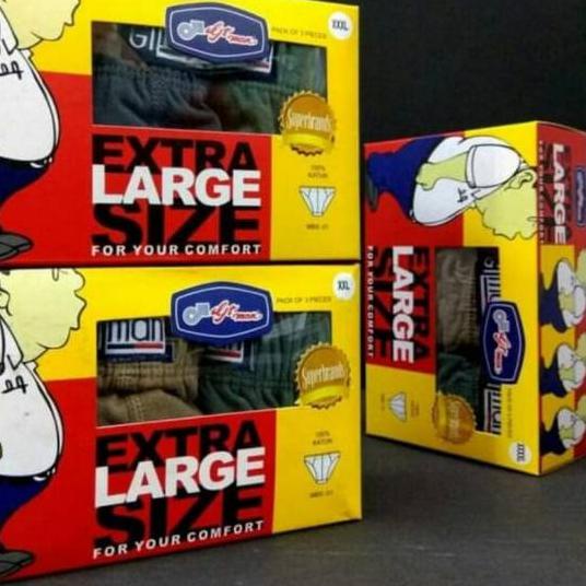 ❆ Celana Dalam pria Extra Large GT Man  MBS  XXL. .XXXL. XXXXL ➬