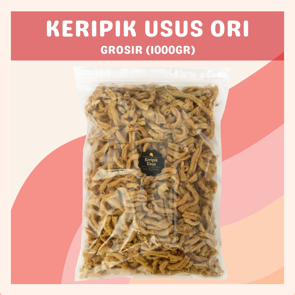 [DELISH SNACKS] Keripik Usus Ori (Grosir) 1000gr / Snack Cemilan Camilan Kripik Grosiran