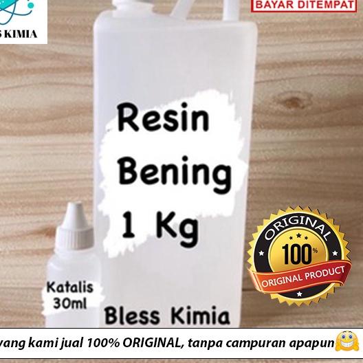 ✽ Resin Bening (1KG) -Fiberglass - Resin Bening- Resin- Resin Bening Souvenir Kerajinan ➧